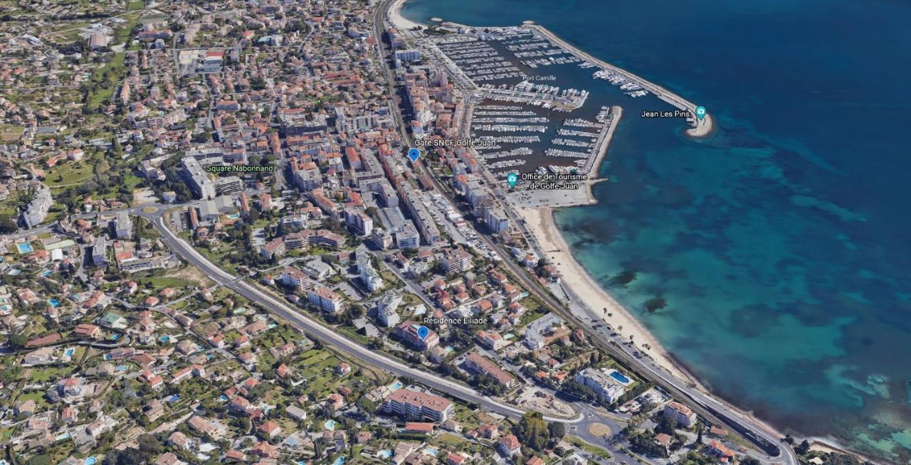 Apt Golfe Juan - 5Min Des Plages - Parking Privee - Piscine Rooftop Vallauris Exterior photo